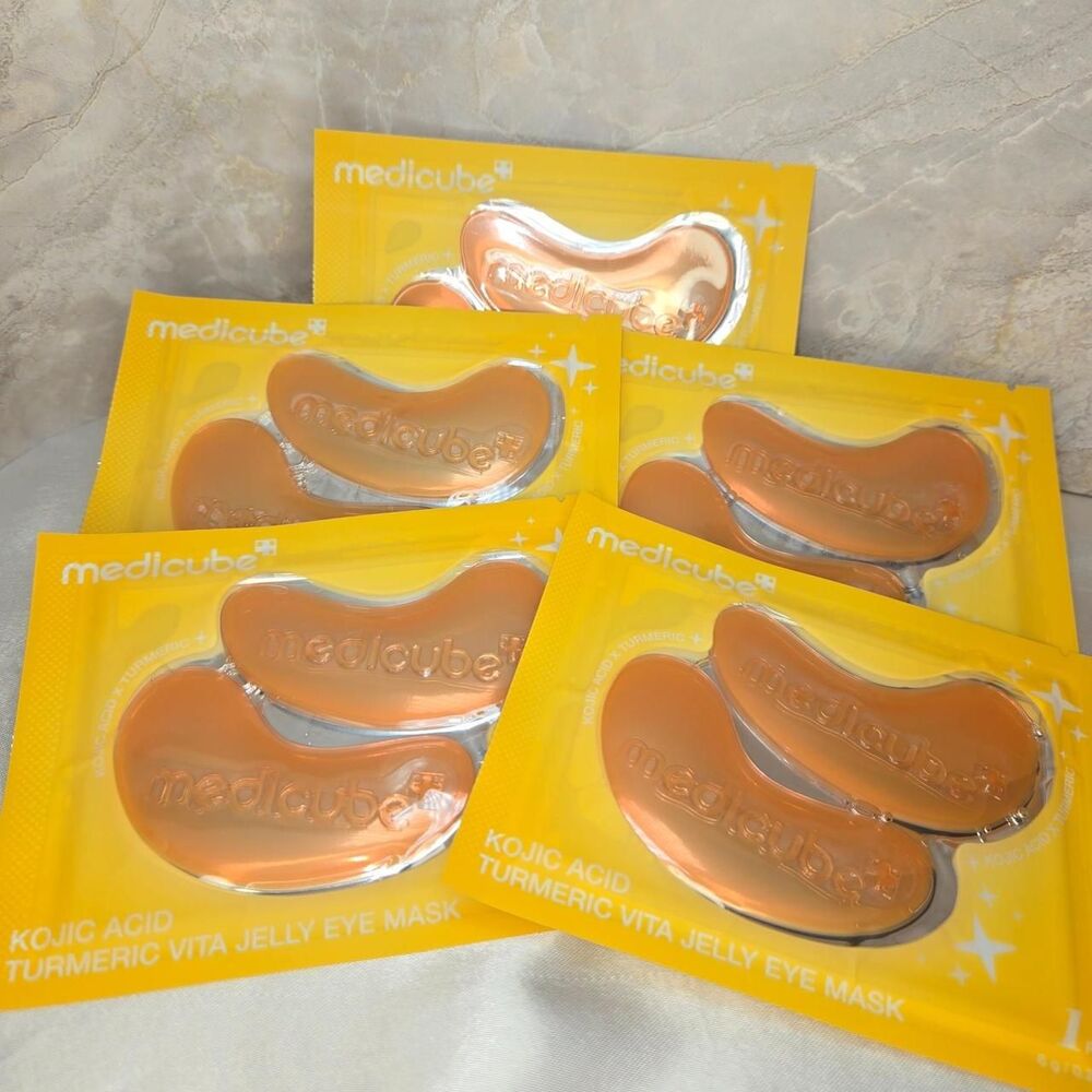 MediCube Kojic Acid Turmeric Vita Jelly Eye Mask 5 Pack